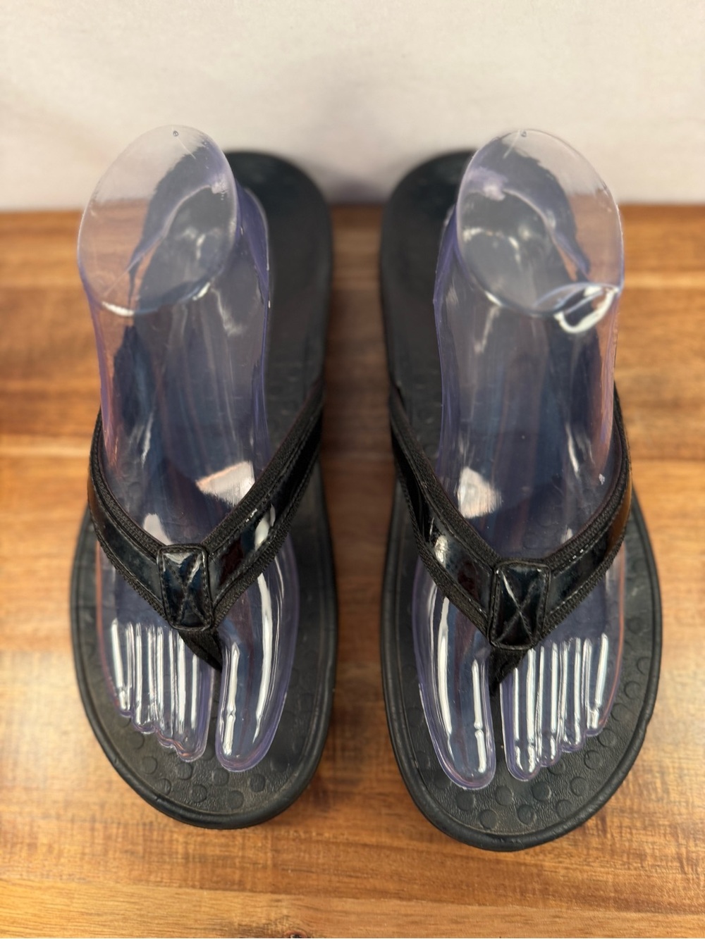 Vionic Tide Flip-Flop Sandals Black Size 12